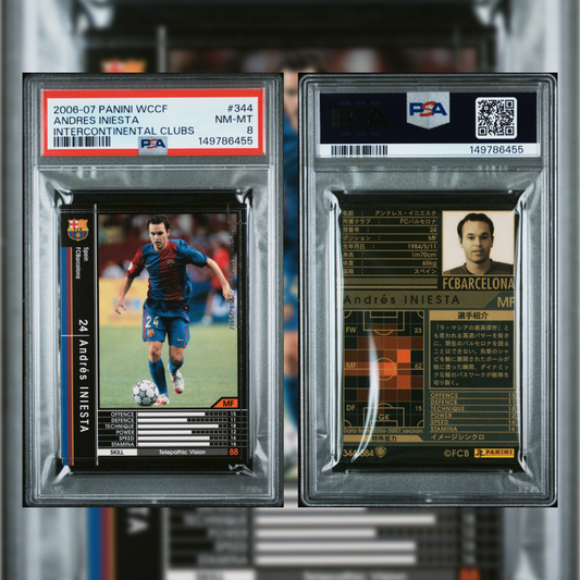 2006-07 Andres Iniesta #344 PSA 8 149786455