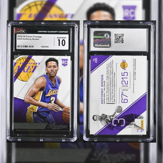 2015-16 Anthony Brown #220 CGC GEM MINT 10 1036319139