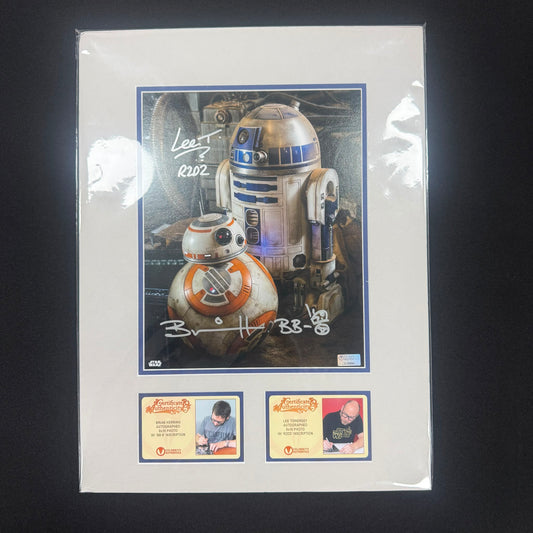 R2-D2 & BB-8 Autograph Poster