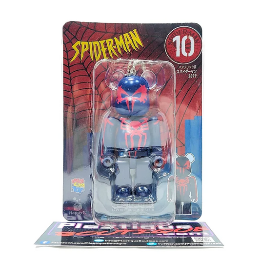 🕷 BEARBRICK 100% Happy Kuji - Spiderman 2099 Keychain
