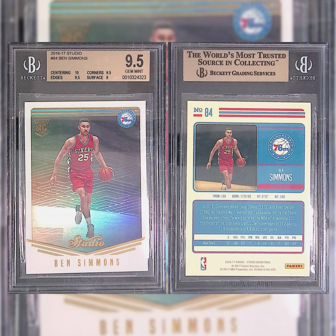 2016-17 Ben Simmons #84 Beckett 9.5 0010324323