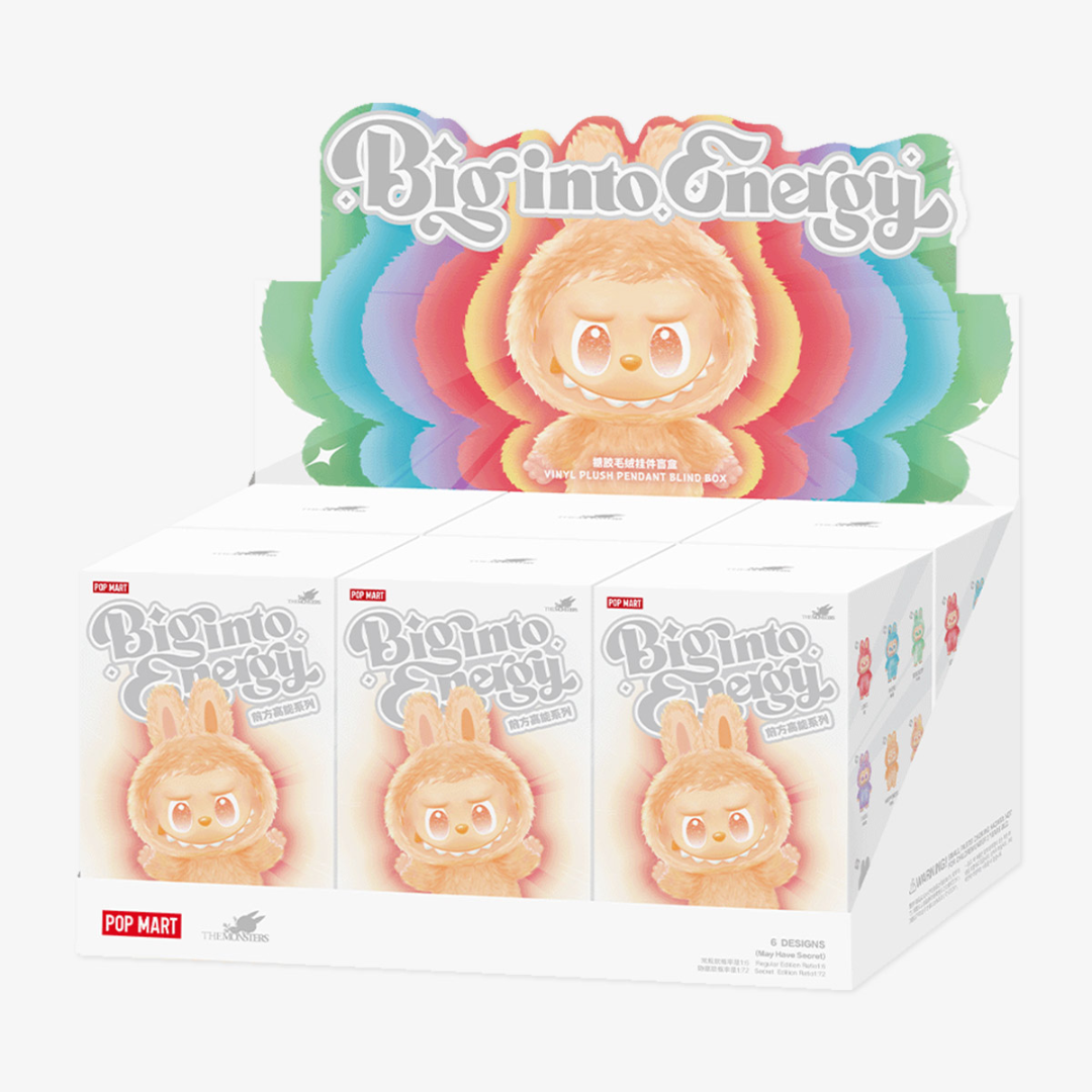 POPMART THE MONSTERS - Big into Energy Series Vinyl Plush LABUBU V3 Whole set