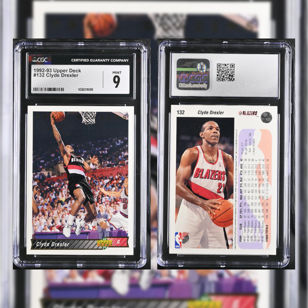 1992-93 Clyde Drexler #132 CGC 9 1036319099