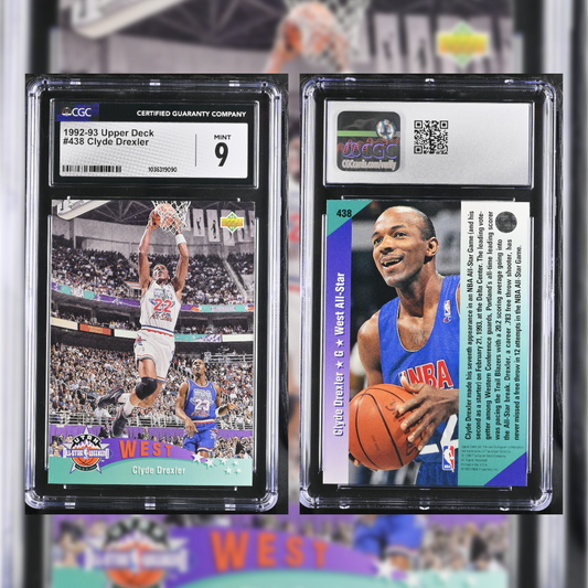 1992-93 Clyde Drexler #438 CGC 9 1036319090