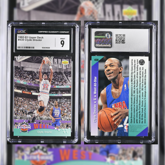 1992-93 Clyde Drexler #438 CGC 9 1036319089