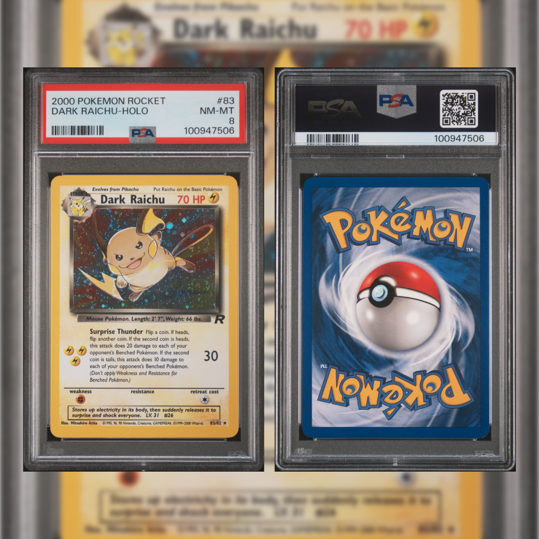 2000 Dark Raichu-Holo #83 PSA 8 100947506