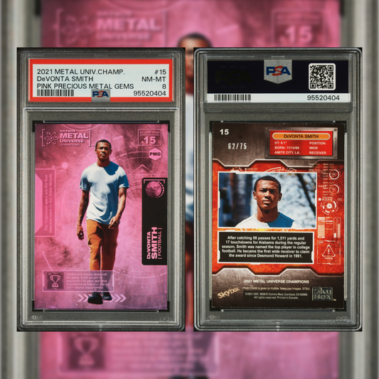 2021 DeVonta Smith #15 PSA 8 95520404