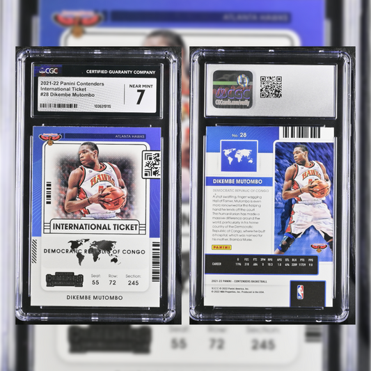 2021-22 Dikembe Mutombo #28 CGC 7 1036319115