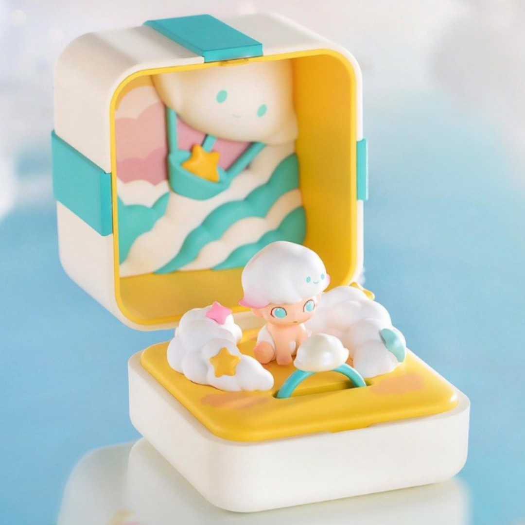 (OPENED INDIVIDUAL BOX ) POP MART Romantic Ring Box Series 1 Scene Set