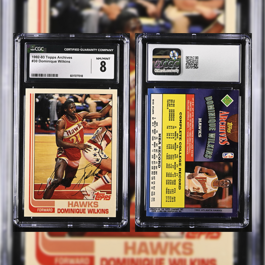 1992-93 Dominique Wilkins #30 CGC 8 6017277018