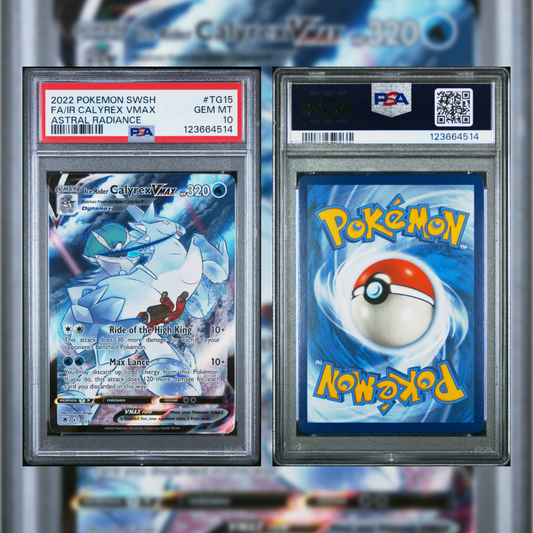 2022 FA/IR Calyrex VMAX #TG15 PSA 10 123664514