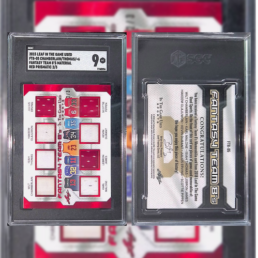 2015 FT8-05 Chamberlain/Thomas/+6 Fantasy Team 8's Material SGC 9 7740056