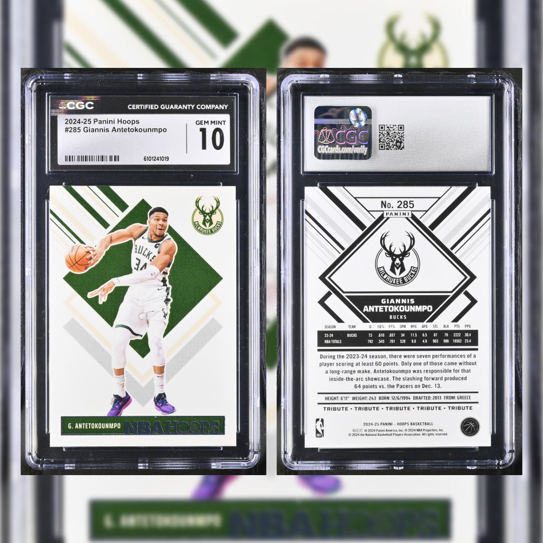 2024-25 Giannis Antetokounmpo #285 CGC GEM MINT 10 6101241019