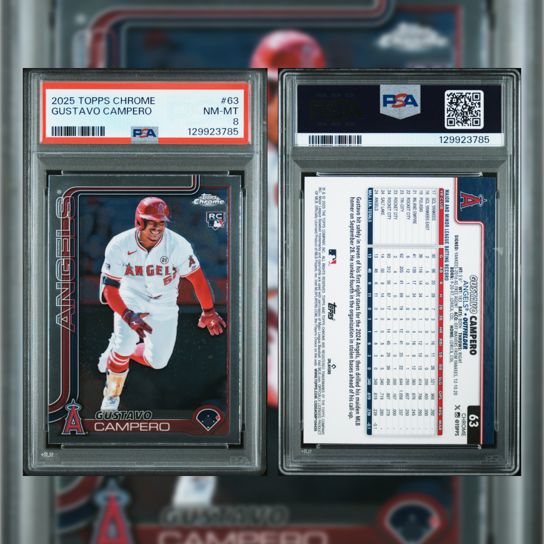 2025 Gustavo Campero #63 PSA 8 129923785