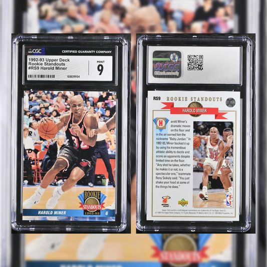 1992-93 Harold Miner #RS9 CGC 9 1036319104