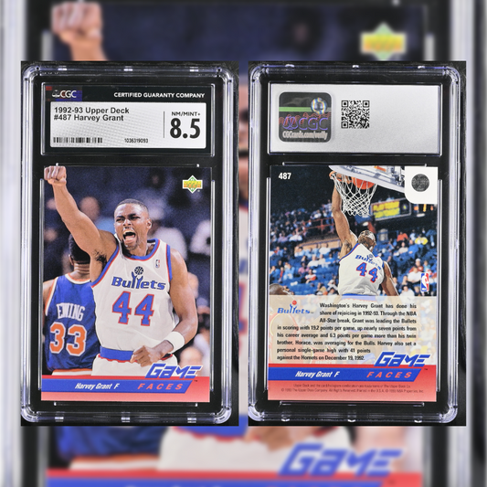 1992-93 Harvey Grant #487 CGC 8.5 1036319093