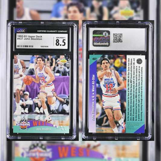 1992-93 John Stockton #437 CGC 8.5 1036319095
