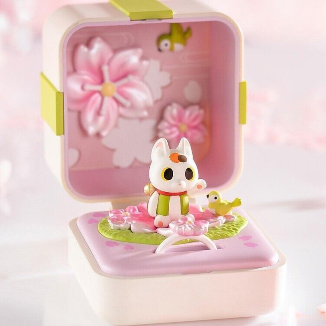 (OPENED INDIVIDUAL BOX ) POP MART Romantic Ring Box Series 1 Scene Set