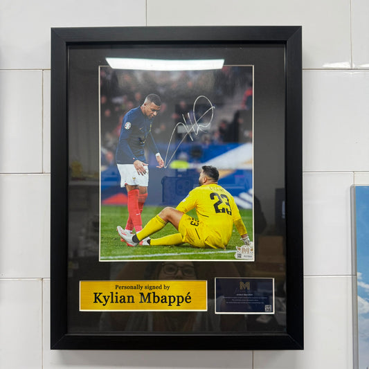 Kylian Mbappe Autograph Frame