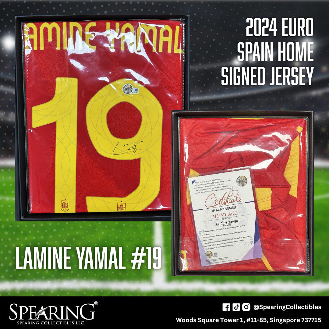 2024 Lamine Yamal #19 Spain Euro Signed Jersey