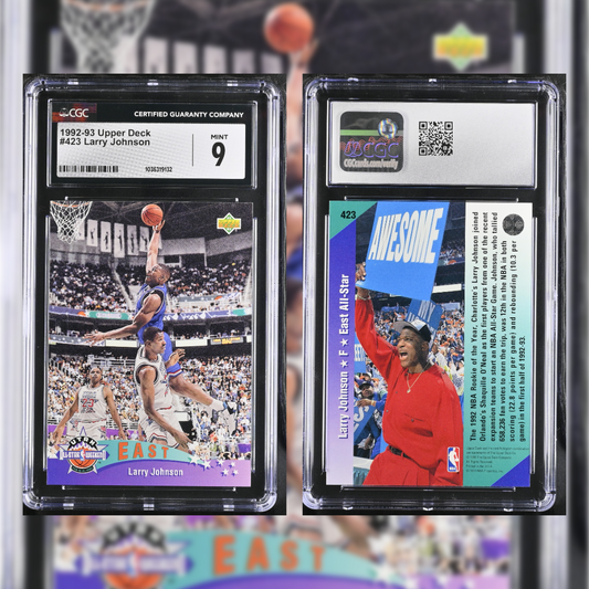1992-93 Larry Johnson #423 CGC 9 1036319132