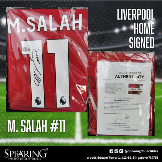 Mohamed Salah #11 Liverpool Home Signed Jersey