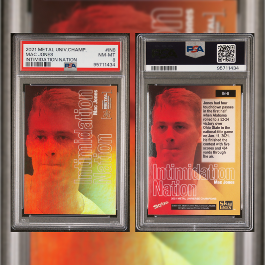 2021 Mac Jones #IN8 PSA 8 95711434