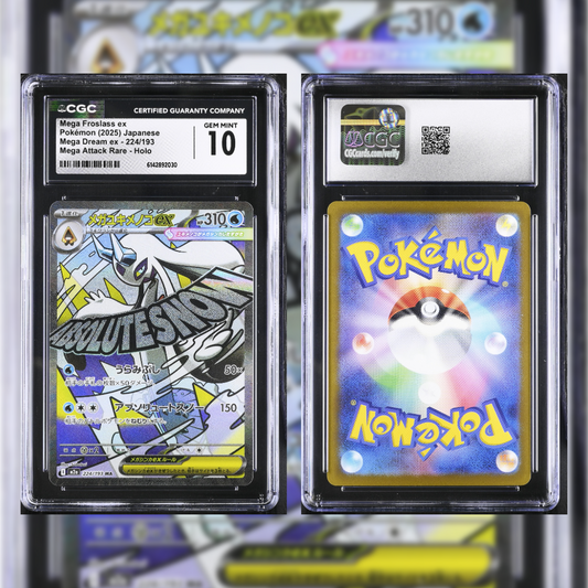 2025 Japanese Mega Froslass ex #224 CGC GEM MINT 10 6142892030