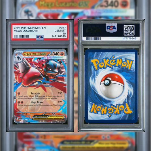 2025 Mega Lucario #077 PSA 10 147176645