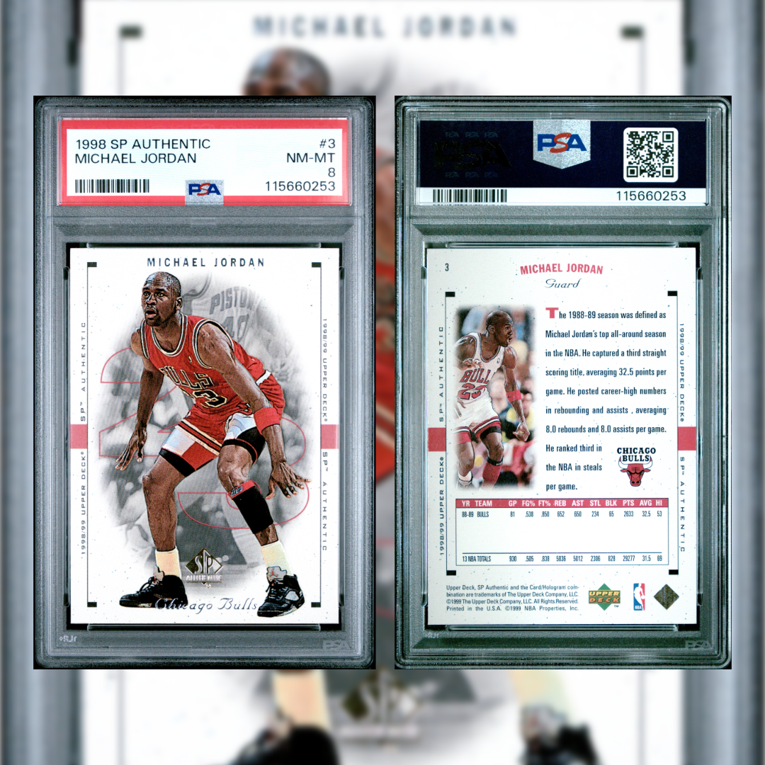 1998 Michael Jordan #3 PSA 8 115660253