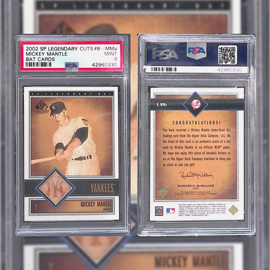 2002 Mickey Mantle #B-MMa PSA 9 42960330