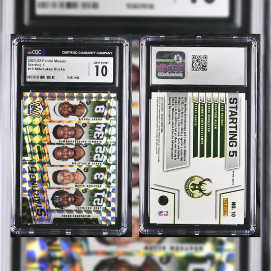 2021-22 Milwaukee Bucks #10 CGC GEM MINT 10 1036319136