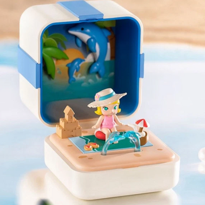 (OPENED INDIVIDUAL BOX ) POP MART Romantic Ring Box Series 1 Scene Set