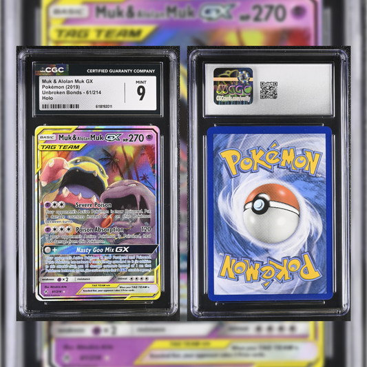 2019 Muk & Alolan Muk GX #61 CGC 9 6118192011
