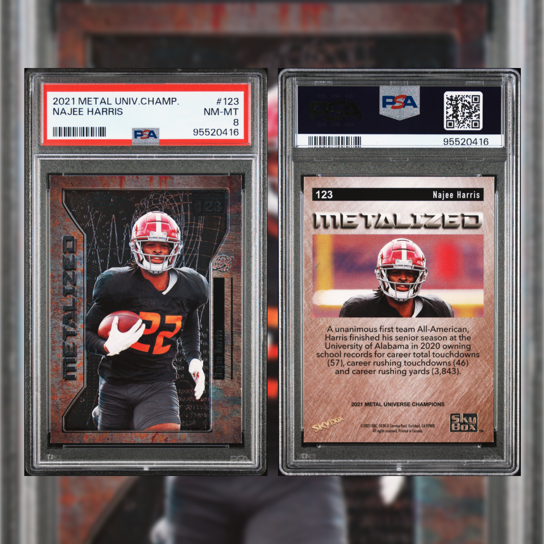 2021 Najee Harris #123 PSA 8 95520416