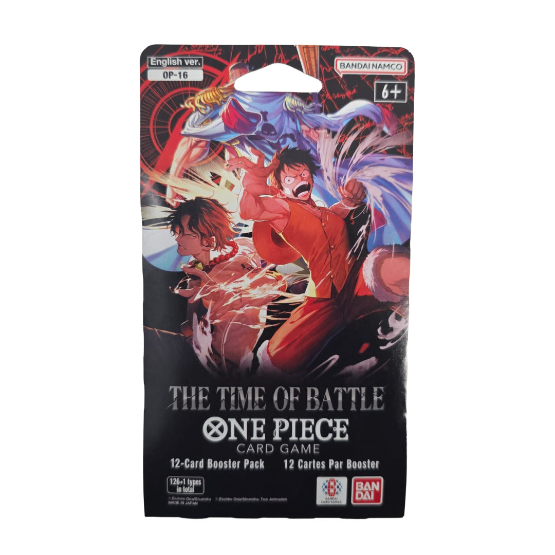 ONE PIECE THE TIME OF BATTLE [OP-16] Sleeved Booster Pack (12 Cards)