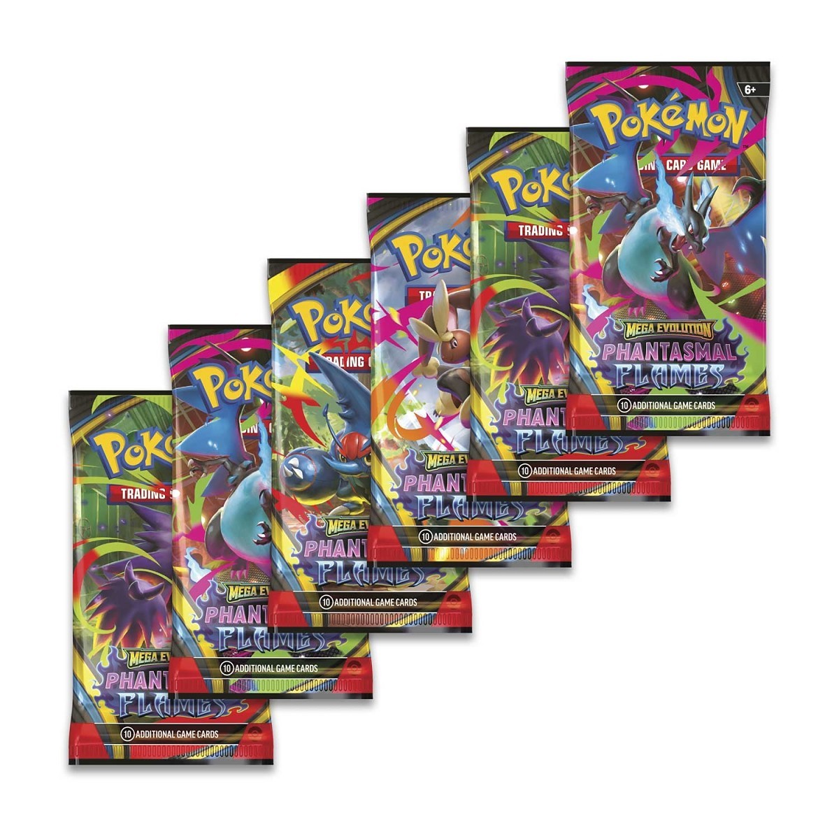 Pokémon TCG: Mega Evolution-Phantasmal Flames Booster Pack (10 cards)