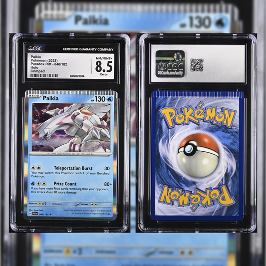 2023 Palkia #040/182 CGC 8.5 Error (Holo Crimped) 6038023004