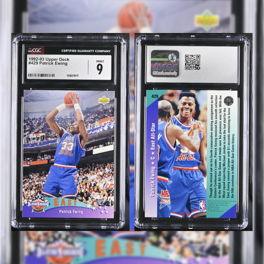 1992-93 Patrick Ewing #429 CGC 9 1036319117
