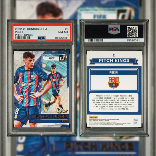 2022-23 Donruss Fifa Pedri #5 PSA 8 95520391