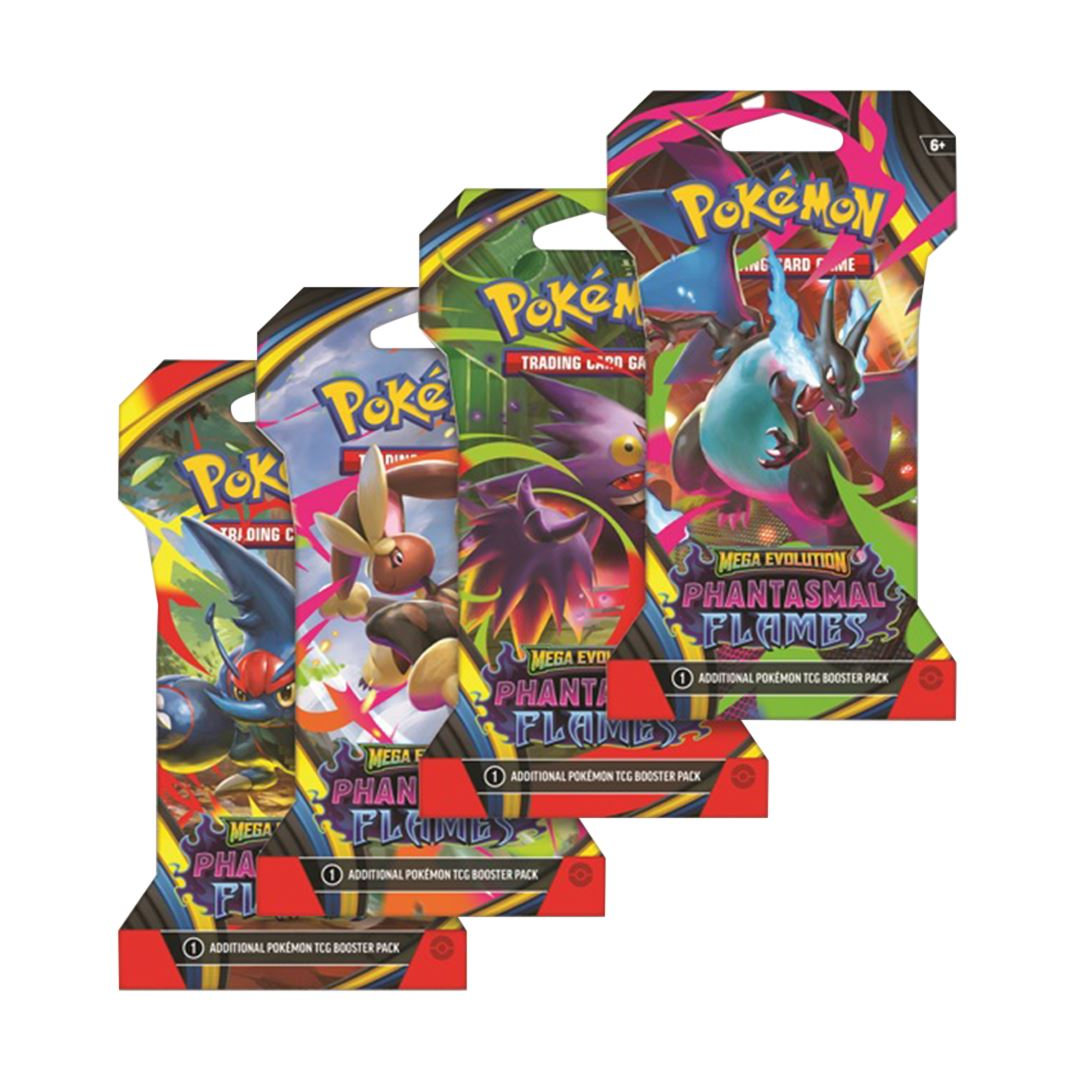 Pokémon TCG: Phantasmal Flames Sleeved Booster Pack (10 Cards)