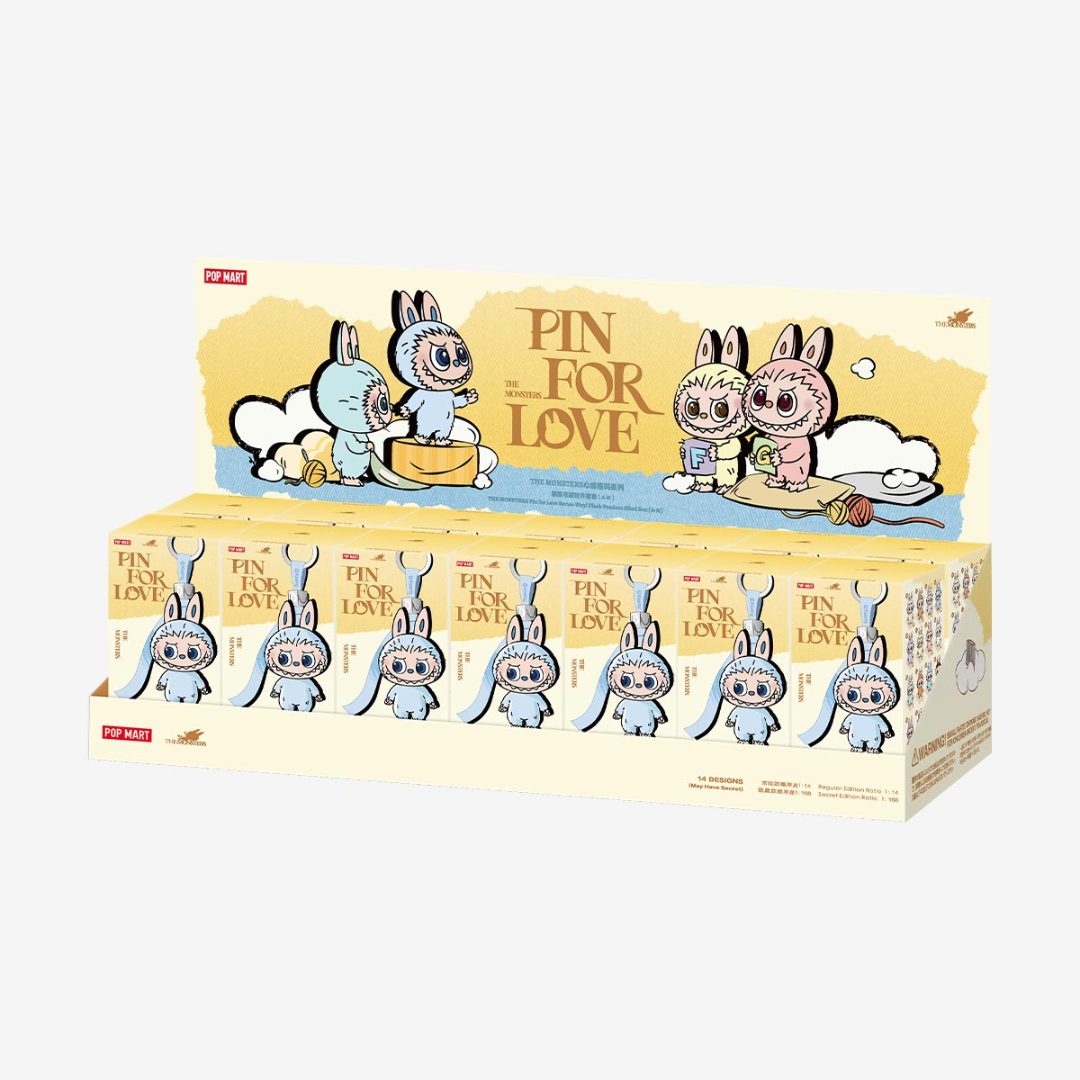 THE MONSTERS PIN FOR LOVE SERIES-Vinyl Plush Pendant Blind Box (A-M) & (N-Z) Whole Set