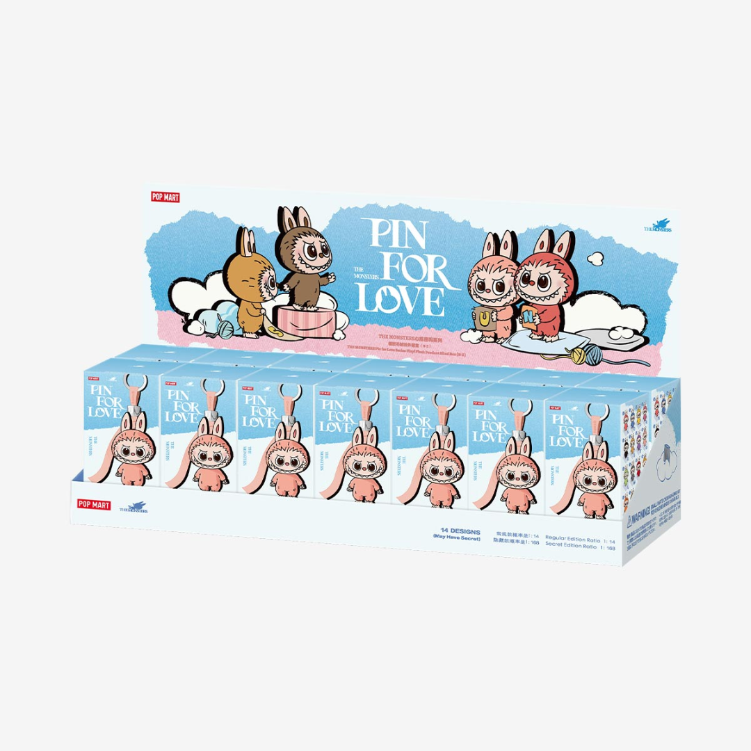 THE MONSTERS PIN FOR LOVE SERIES-Vinyl Plush Pendant Blind Box (A-M) & (N-Z) Whole Set