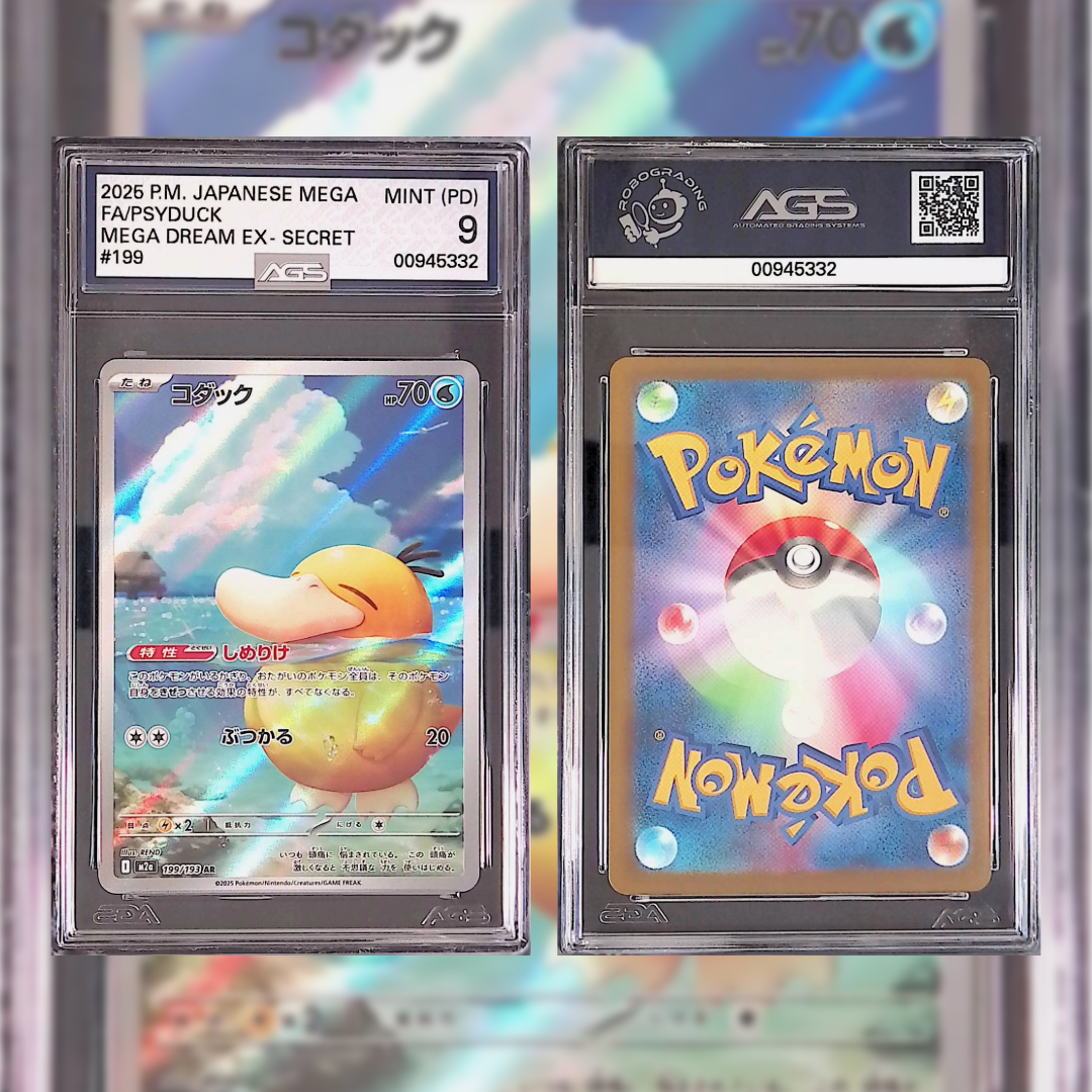 2025 Japanese FA/Psyduck #199 AGS MINT (PD) 9 00945332