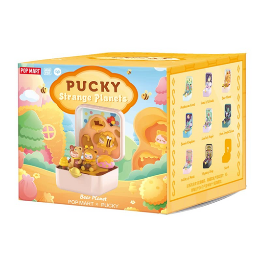 (OPENED INDIVIDUAL BOX) POP MART Pucky Strange Planets Series Scene Set
