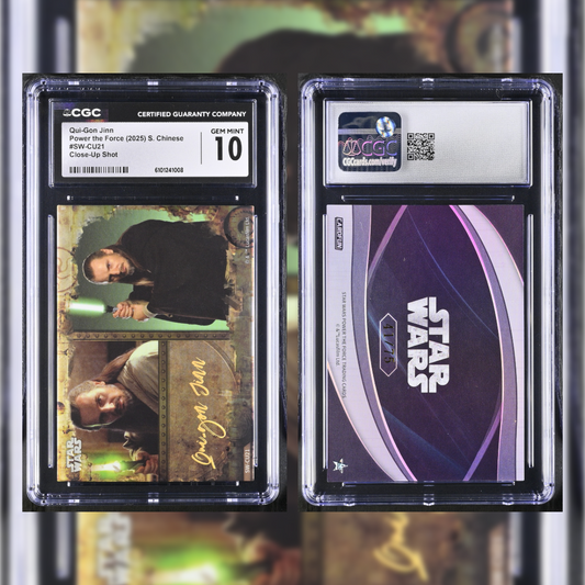 2025 Qui-Gon Jinn #SW-CU21 CGC GEM MINT 10 6101241008