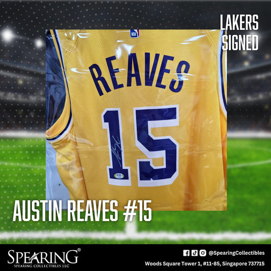 Austin Reaves #15 Los Angeles Lakers Signed Jersey