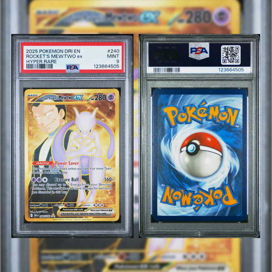 2025 Rocket's Mewtwo ex #240 PSA 9 123664505