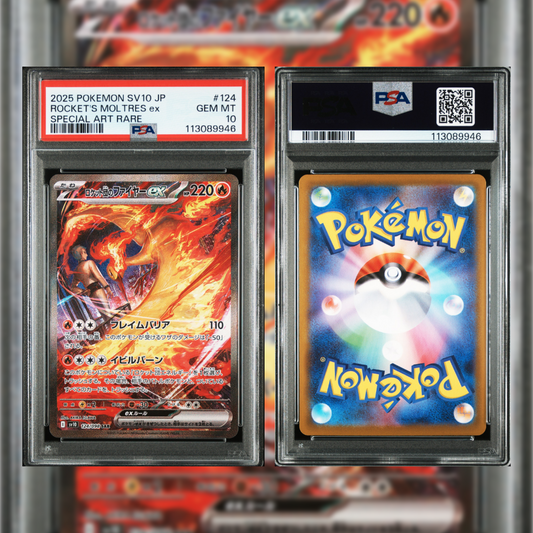 2025 Japanese Rocket's Moltres ex #124 PSA 10 113089946