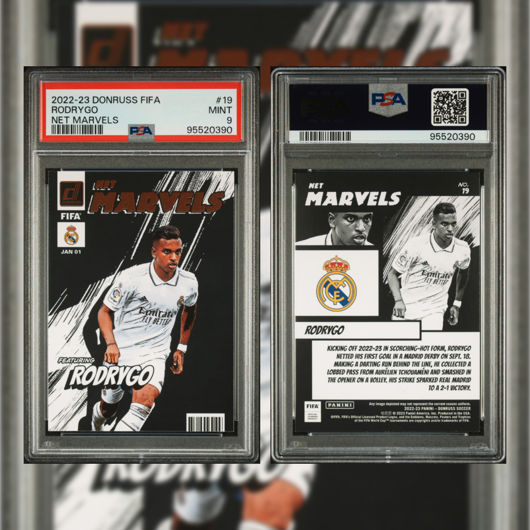 2022-23 Donruss Fifa Rodrygo #19 PSA 9 95520390